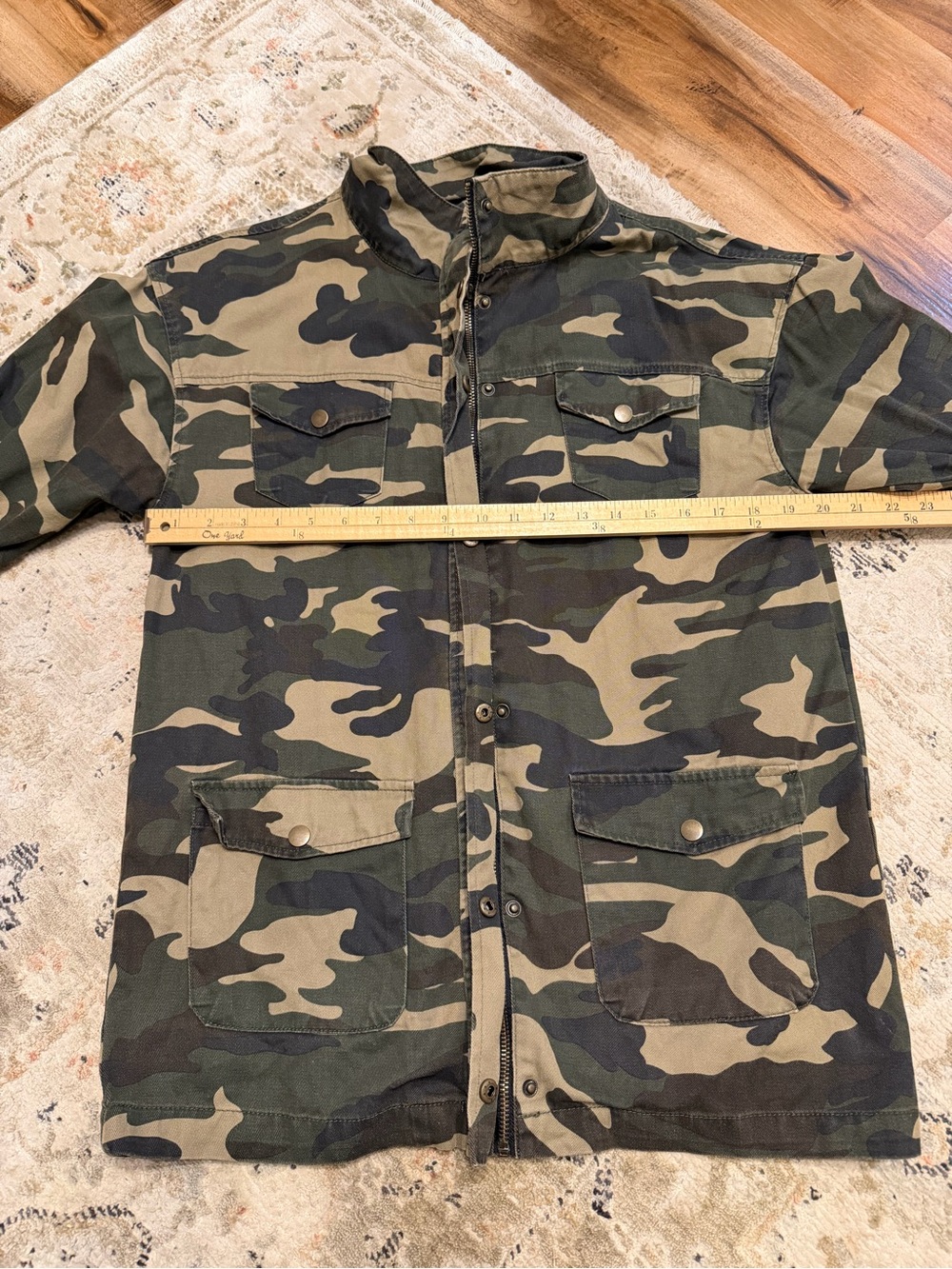 Women’s Camo Jacket - Green Camo - Picture 4 of 5